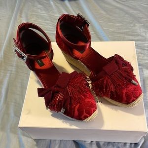 Marc Jacobs woman’s red espadrille-size 10